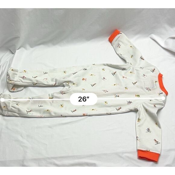 Jack and Sage One Piece Sleeper Baby Size 18mo Animal Shred All Over Print NWT - Picture 6 of 9